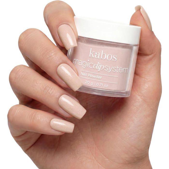 Kabos Magic Dip System Dipping Powder Poudre Acrylique Rose pour Ongles 007 Sparkling Rose 20 g