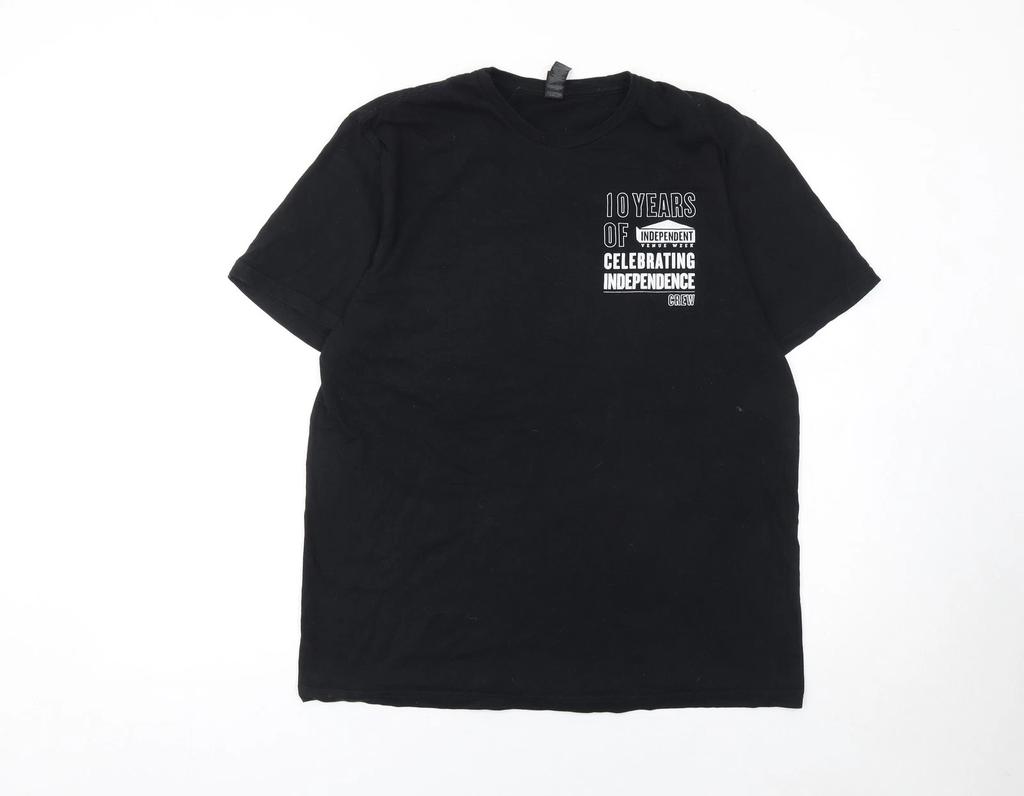 Gildan Men’s Black Independent Venue Week 2023 Crew T-Shirt L Music Tee