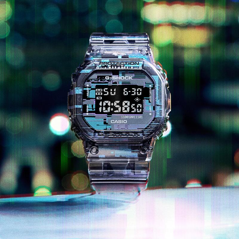 Casio Серия G-SQUAD G-SHOCK Серия 'Измеренная Эра' Ледяная Прочность Ретро Классика Маленький Квадратный Спортивные Водонепроницаемые Часы Кварцевый Механизм Смола DW-5600NN-1PR