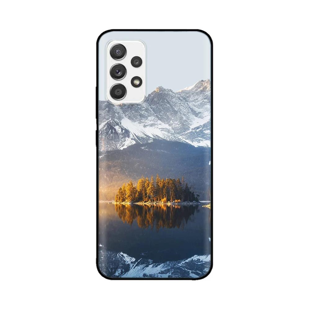 Чехол для Samsung A72 Мягкий Жидкий Силиконовый Корпус для Samsung Galaxy A72 Чехол A 72 Полная Защита Высокое Качество Fundas