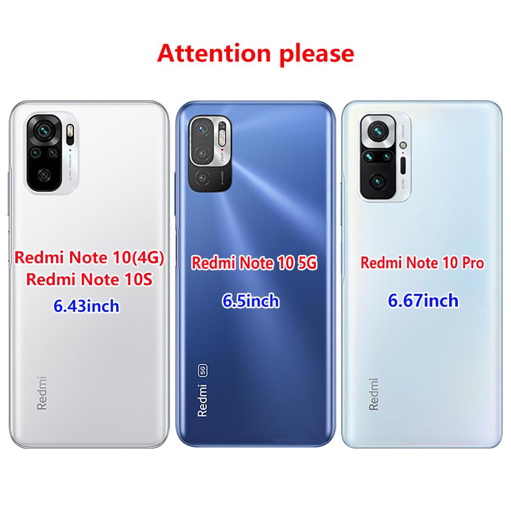 For Xiaomi Redmi Note 10 10S Case 4G 5G Silicon Soft Tpu Back On Redmi Note 10 Pro Global Phone Cover Note10 S Bumper Etui Funda