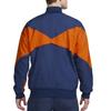 Nike Dri-FIT Sport Свободная Влагоотводящая Прохладная Удобная Ретро Спортивная Куртка со Стойкой Мужская Куртка Пустотно-Синий Сигнальный Оранжевый Белый FJ2908-492