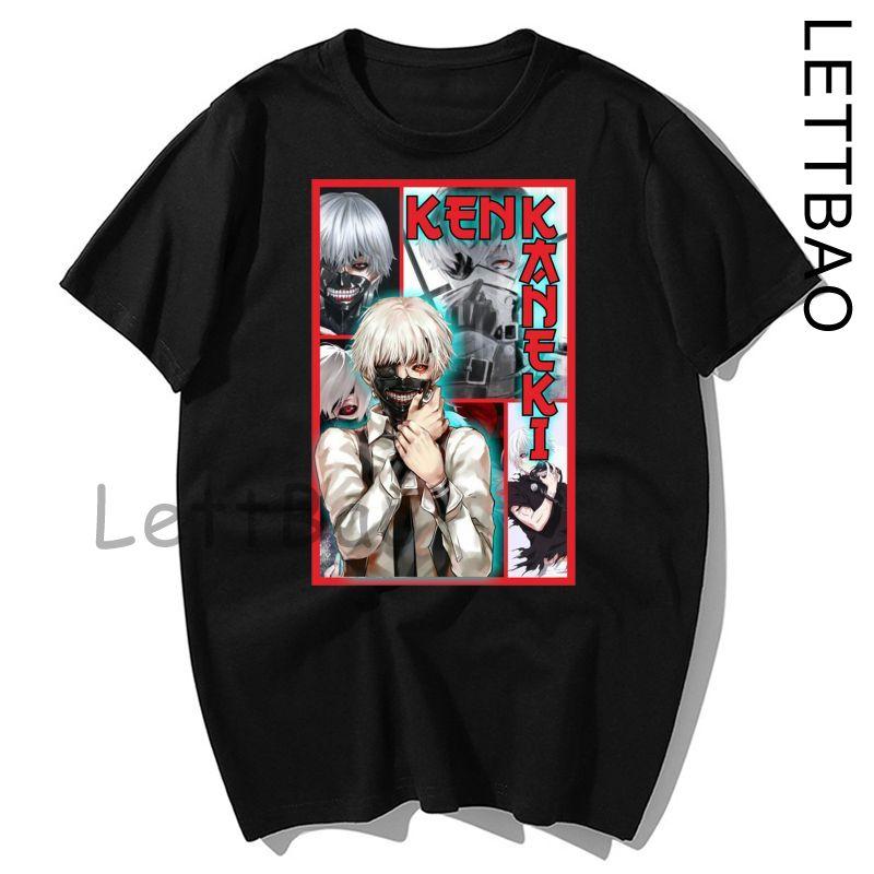 Tokyoghoul Harajuku Anime T Shirt Men Women Short Sleeved One Eyed King Casual T Shirt
