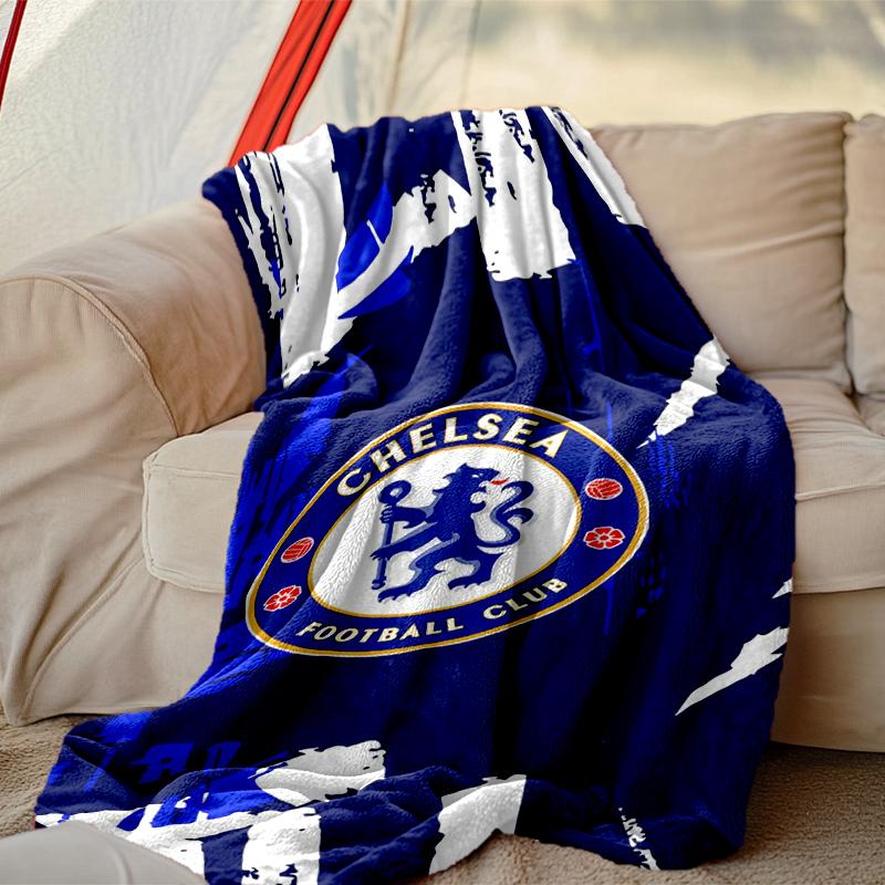 [Chelsea FC Blanket] Creative Blanket for Women Men Family Friend on Birthday Mothers Fathers Day Valentines Day