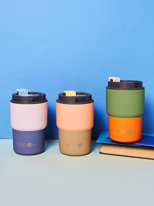 Термостакан ASOBU Ceramic из нержавеющей стали с вакуумной изоляцией 360 мл Coffee Express Пастель