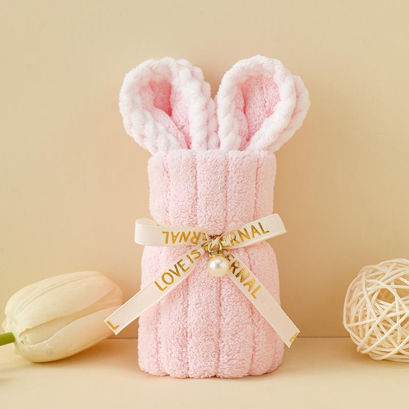 1 шт., милое коралловое бархатное полотенце с изображением медведя, квадратное полотенце для праздника, дня рождения, свадьбы, дня Святого Валентина, сувенир, подарок, бытовая тряпка для мытья посуды