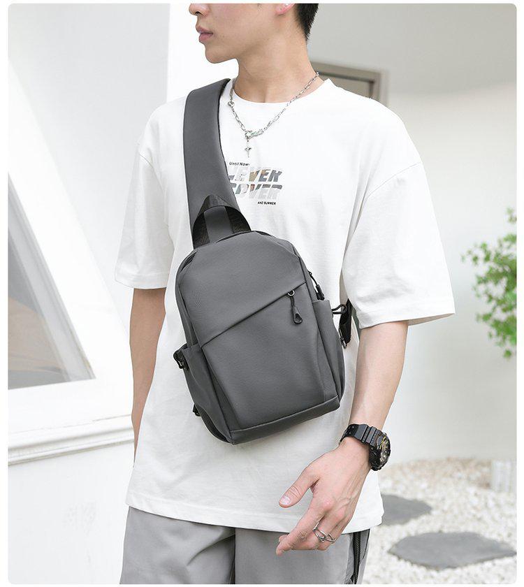 Высококачественная сумка через плечо на груди: Стильная водонепроницаемая повседневная сумка через плечо для мужчин и женщин