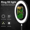 6/10/12 Inch Fill Light Adjustable 360 Degree Rotatable High Brightness Multifunction Switch LED Selfie Ring Light for Photography