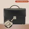 2024 Men's Genuine Leather Briefcase: Cowhide Shoulder Messenger Bag with Password Lock - European and American High-End Design