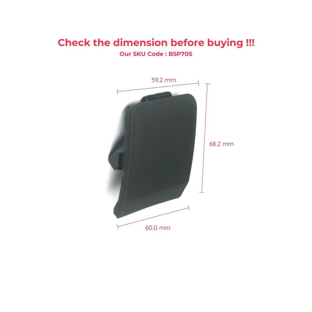 BROSS BSP705 Front Bumper Tow Bar Eye Cover 6N1117A989AA, 6N11 17A989 AA for Ford Fusion European Version 2005-2012 Facelifted