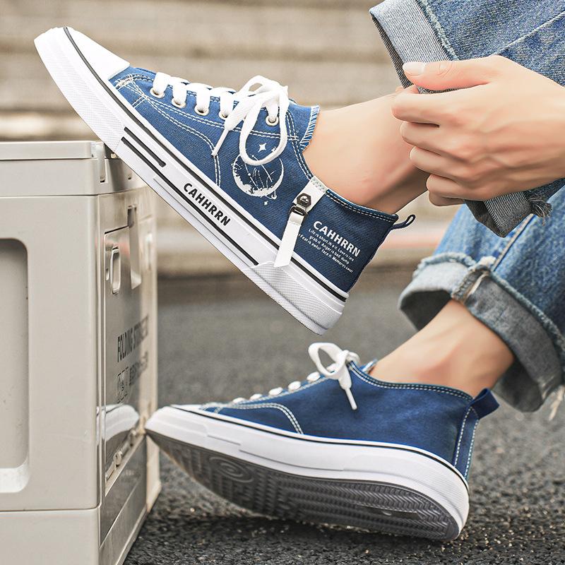 Мужская парусиновая обувь, дышащая оригинальная обувь для сноубординга, классические тканевые туфли для студентов, низкие кроссовки