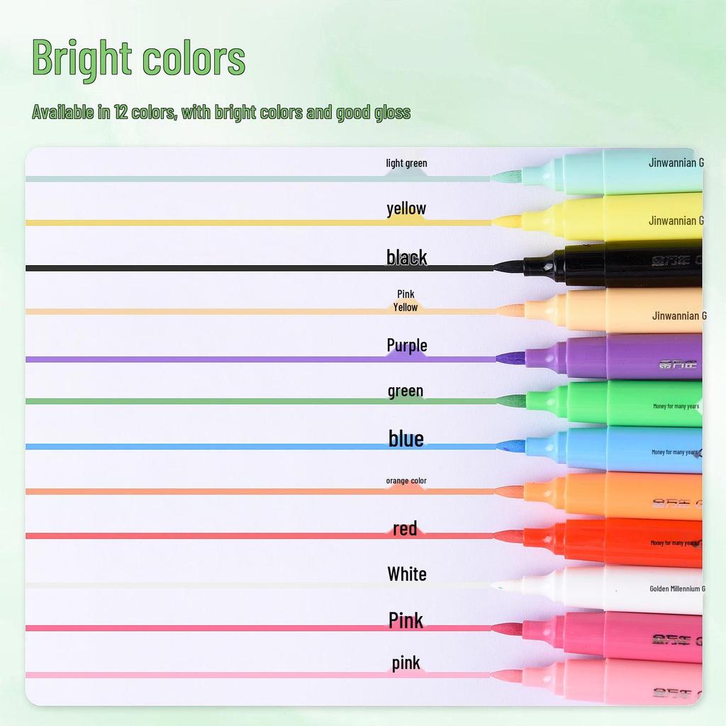 Смываемый набор из 12 цветных карандашей для боди-арта для Хэллоуина, концертов и раскрашивания лица