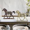 Resin Running Horse Statue Miniature Simulation Pony Figurine Animal Sculpture Home Office Desktop Decoration Ornament