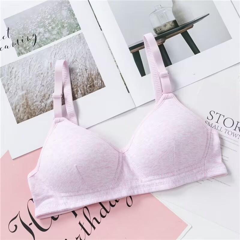 Нижнее белье с чашкой AB для девочек-подростков, женский беспроводной бесшовный бюстгальтер для девочек, дышащий тренировочный бюстгальтер