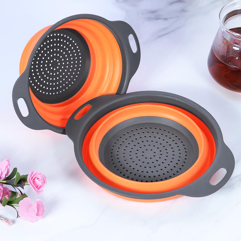 Телескопическая складная корзина для сбора овощей - многофункциональные кухонные принадлежности