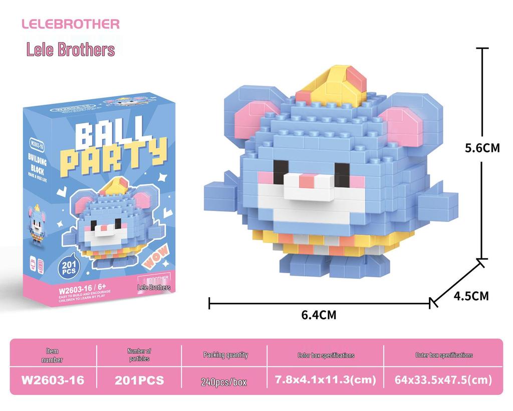 Совместимые с Lego микро строительные блоки мультяшные фигурки - детские развивающие настольные игрушки