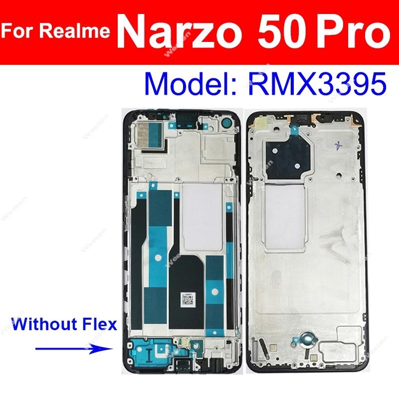 Для Realme Narzo 50 50A 50i Pro Prime 60 60X 70X 70 Pro 4G 5G Корпус LCD Рамка LCD Держатель Запчасти для ремонта