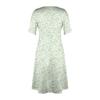 Women's Summer Casual Dress V Neck A-line Boho Ditsy Floral Flounce Sleeve Wrap Hem Dress