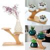 Подставка для растений для украшения дома, бамбуковый деревянный поднос, 3 яруса, органайзер для суккулентов, бонсай, держатель для цветочных горшков