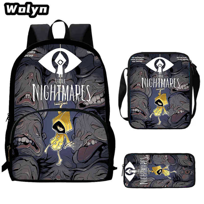 Школьный рюкзак Little Nightmare Многофункциональный Снижение нагрузки Большой вместимости