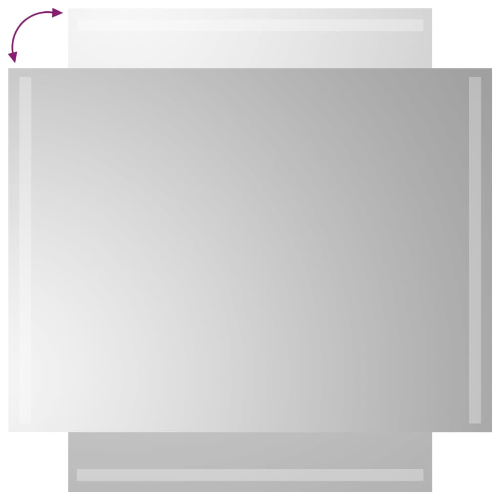 Vidaxl Lustro Łazienkowe Z Led, 60X80 Cm