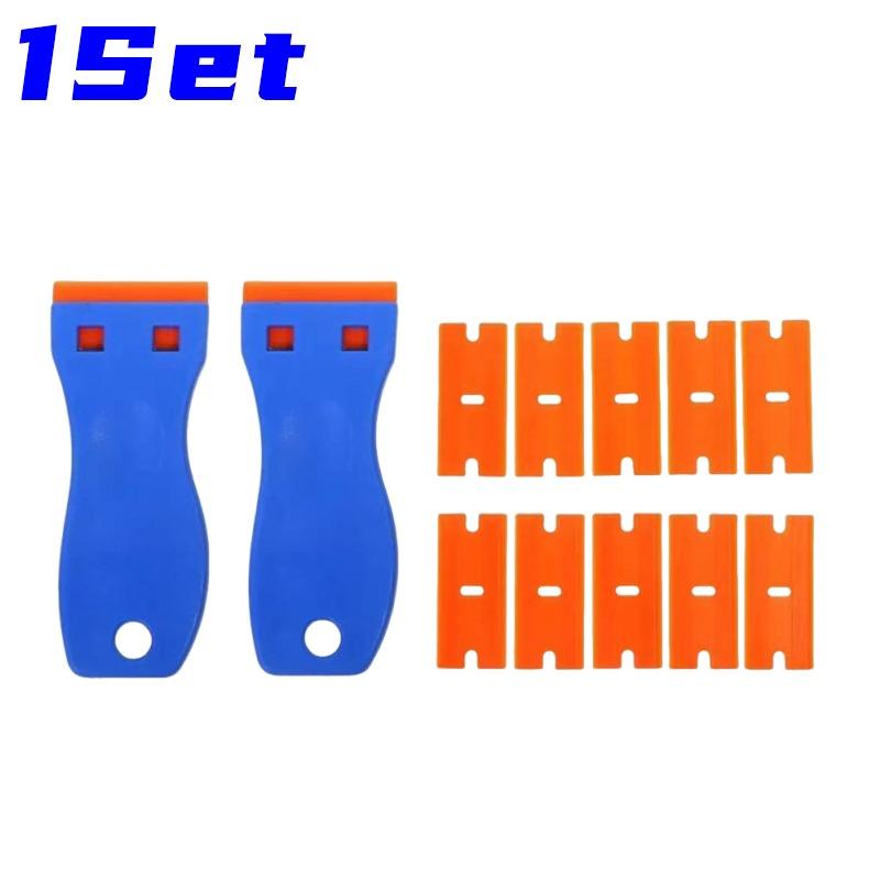 Car Window Glass Cleaning Scraper Sticker Remover Label Cleaning Multi-functional Plastic Scraper Glue Remover Cleaning Tools