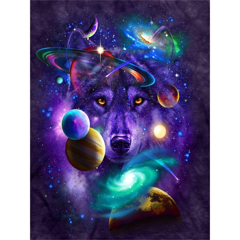 Round Diamond 5D DIY Diamond Painting "Space Planet Dolphin Waves" 3D Mosaic Embroidery Cross Stitch 5D Home Decoration