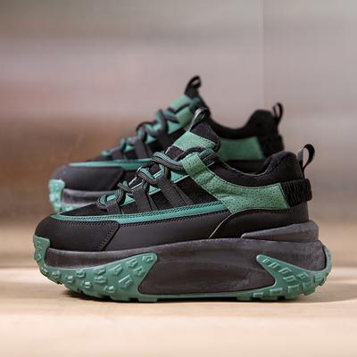 Модные массивные кроссовки, повседневная вулканизированная обувь, женская платформа, весенняя плоская повседневная обувь, женская обувь на шнуровке с толстой подошвой, женская 2024