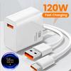 120W USB GaN Charger Fast Charging QC3.0 USB C Type C Cable Mobile Phone Charger Adapter For iPhone Samsung Xiaomi Quick Charge