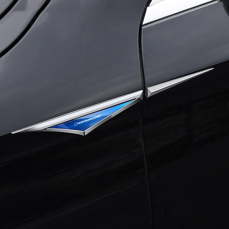 sxnkg9 Car Body Protective Sticker Car Fender Side Blade Badge Decor For BMW M Performance F20 F40 F22 F30 E90 F32 F06 F07 F46 E60 M5