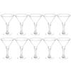 10 Pcs Margarita Glasses Cocktail Cup Espresso Martini Plastic Cups Goblets for Party Transparent