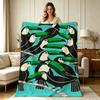 All Season Flannel Blanket with Tropical Toucan Bird Graphic Print for Sofa Couch Bed Office Living Room Warm Soft Cozy Throw Blanket for Indoor Outdo