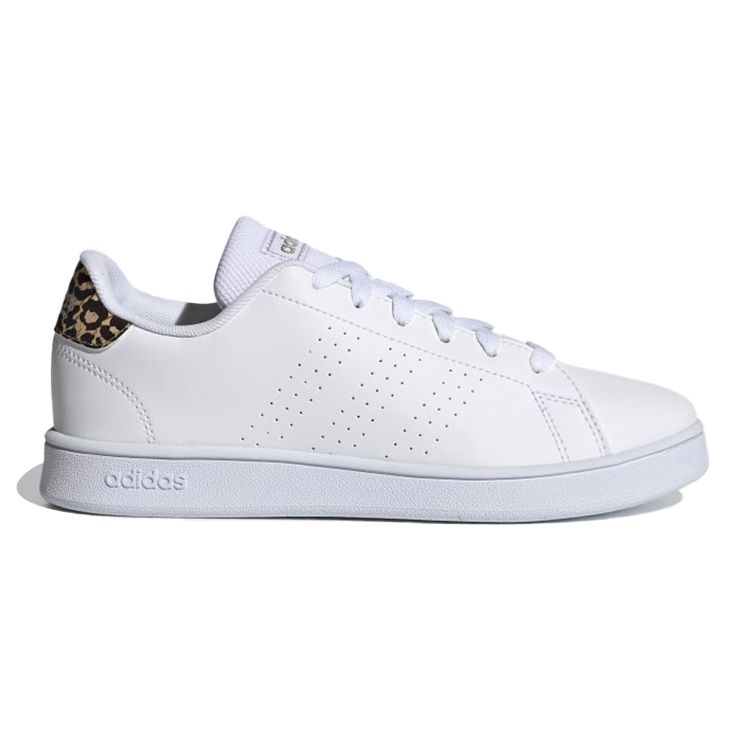 Adidas Neo Advantage Нескользящие Прочные Дышащие Низкие Детские Кеды для Скейтбординга Детские Кеды для Скейтбординга Белый Бежевый FY8875