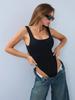 Women's Seamless Shoulder Strap Vest Yoga Jumpsuit (without Chest Pad)