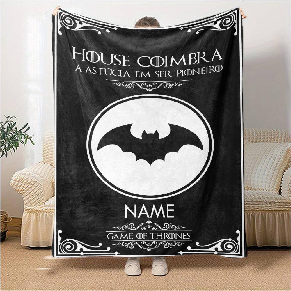 Custom Name AFC Bournemouth Crest blanket for Couch & Bed, Plush Cozy Fuzzy Blanket Super Soft & Warm Blankets for Fall and Winter. 0908252
