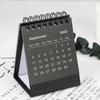 2024 Простой черно-белый календарь серии Desktop Calendar Двойной ежедневный график Настольный планировщик Ежегодная повестка дня Органайзер Офисное украшение