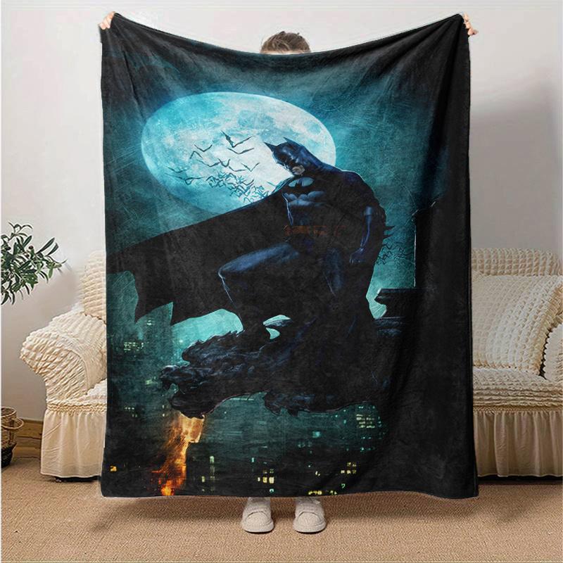 Batman: Full Moon Night Poster PrintPrint Blanket, Soft Blanket For Sofa Office Bed And Travelling Daughter Birthday Gift esj351