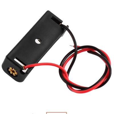 Портативная батарея 23a/a23 (12v) Чехол-держатель с зажимом и шнуром, высококачественный пластиковый кронштейн с зажимом