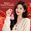 Keyboard Clicker Voice Keychain Light Up Button Sound Pendant Party Small Gift