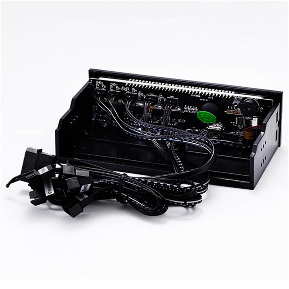 5.25" PC Front Chassis Panel Touch Screen 5 Fan Controller Temperature Monitor