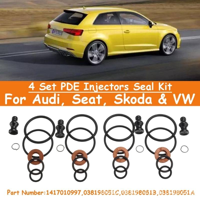Модернизированный комплект уплотнений и болты автомобильной топливной форсунки заменяет PDE 1417010997