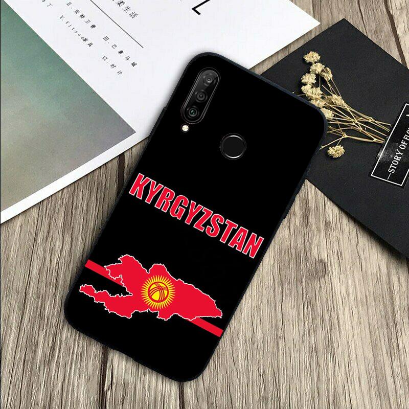 Флаг Кыргызстана Для Huawei Nova 11 9 10 SE Y70 Y60 Y90 Y61 Y91 Y73 Y72 12i 11i 8i P30 P40 Lite P60 Pro Чехол
