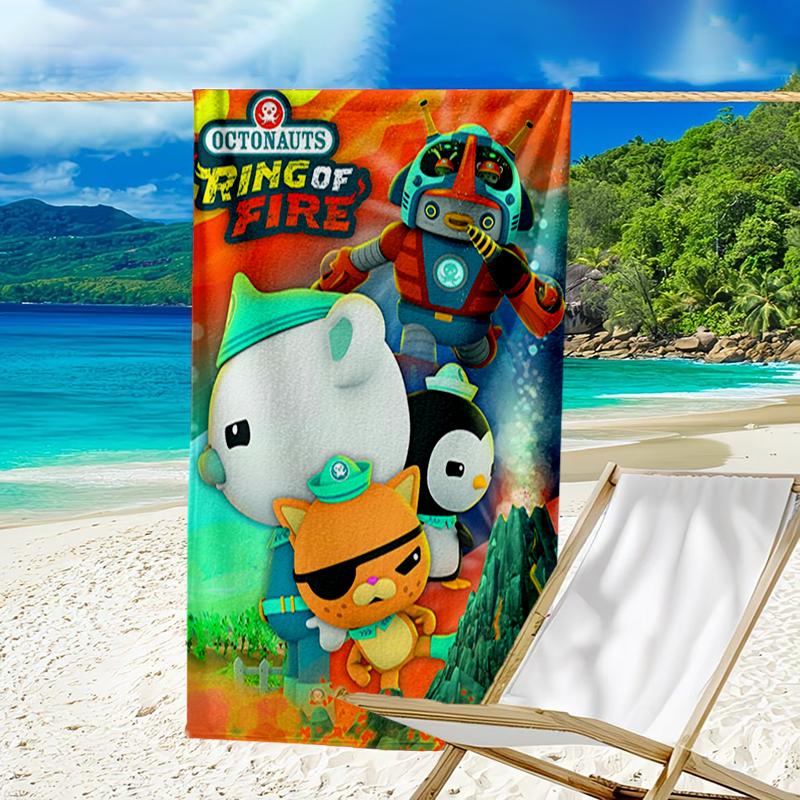 Ultra-Soft Beach Towel with Octonauts Theme,Ideal for Pool - Camping, Diving - Perfect Travel Essential, Vibrant Beach Towel.