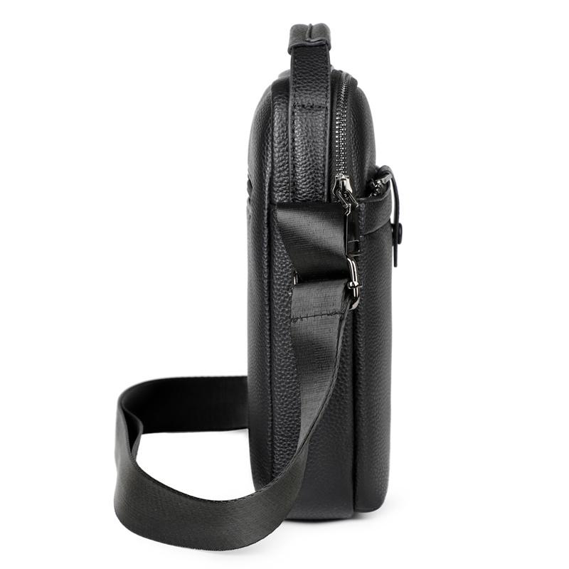 Business Style Men's Shoulder Bags  PU Leather Man's Small Messenger Bag Luxury Design Men Handbag Bag Shoulder Bags