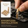 20pcs Gold Tone Hex Standoff Female to Female Coupling Nuts Precise Threaded Spacer  Circuit Board