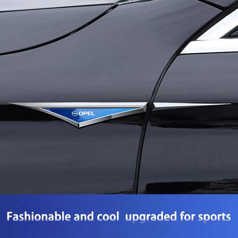 AAAEI1 Car sticker badge metal 3D decorative blade style accessories For Opel Corsa D Astra Insignia Mokka Adam Combo OPC Vauxhall
