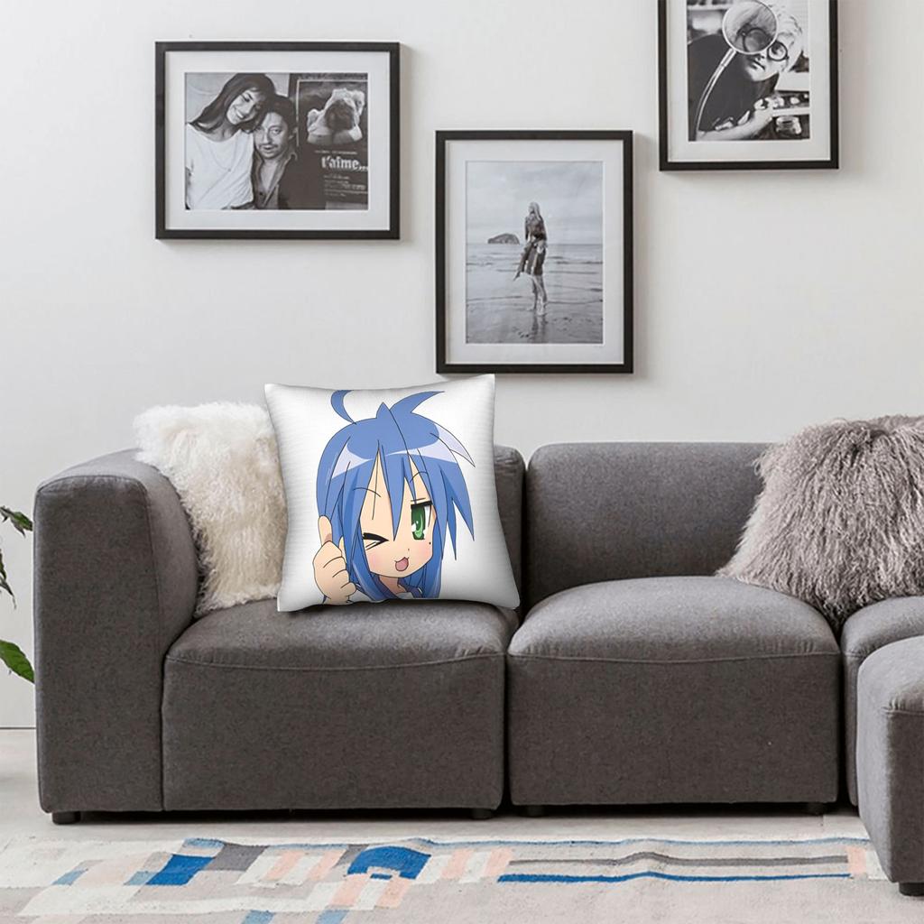 Pillow Case Konata Izumi L-Lucky S-Star Graphic Pillow Cover For Living Room Bed Chair Fashion Pillowcases