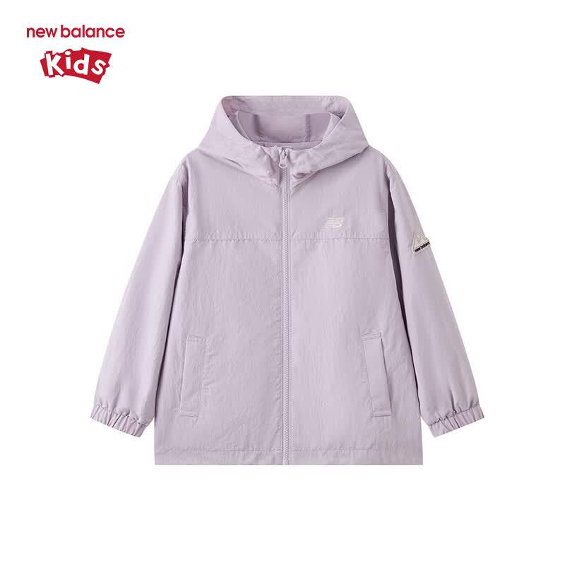 New Balance Унисекс детская ветрозащитная водоотталкивающая тканая куртка ND7AG83013
