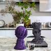 DIY Craft Литейная форма 3D Ведьма Ручной работы Мягкий силиконовый восковой трафарет Многофункциональный для декора свечей Ароматерапия
