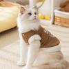 Cat Clothes Are Thickened and Velvet In Winter To Keep Cats and Kittens Warm. Two-legged Cotton-padded Clothes, Puppets, Hairless Cats and Dogs, Pet